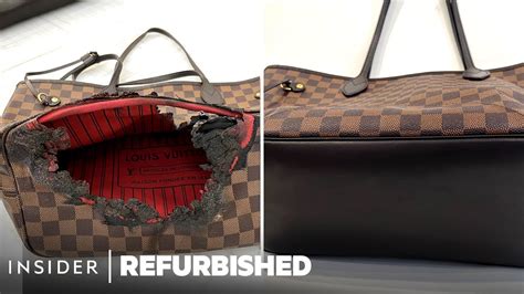 louis vuitton burned holes|How A Burned Louis Vuitton Neverfull Bag Is Restored .